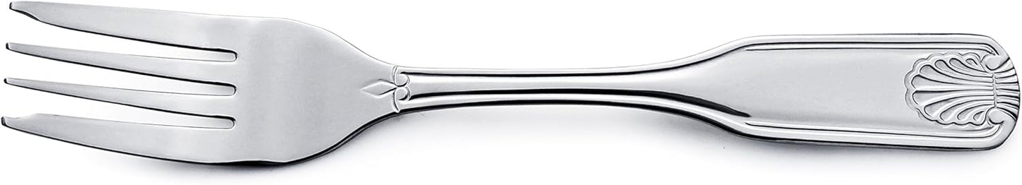 New Star Foodservice 58321 Shell Pattern, 18/0 Stainless Steel, Oyster Fork, 6-Inch, Set of 12