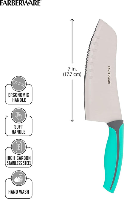 Farberware Precise Slice Utility Knife Set, 3 Piece, Multicolor