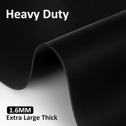Silicone Mats for Kitchen Counter Thicker Extra Large Heat Resistant Mats Countertop Protector Liners for Bottom of Oven Air Fryer Coffee Maker, 24" x 16" x 2 mm, Translucent