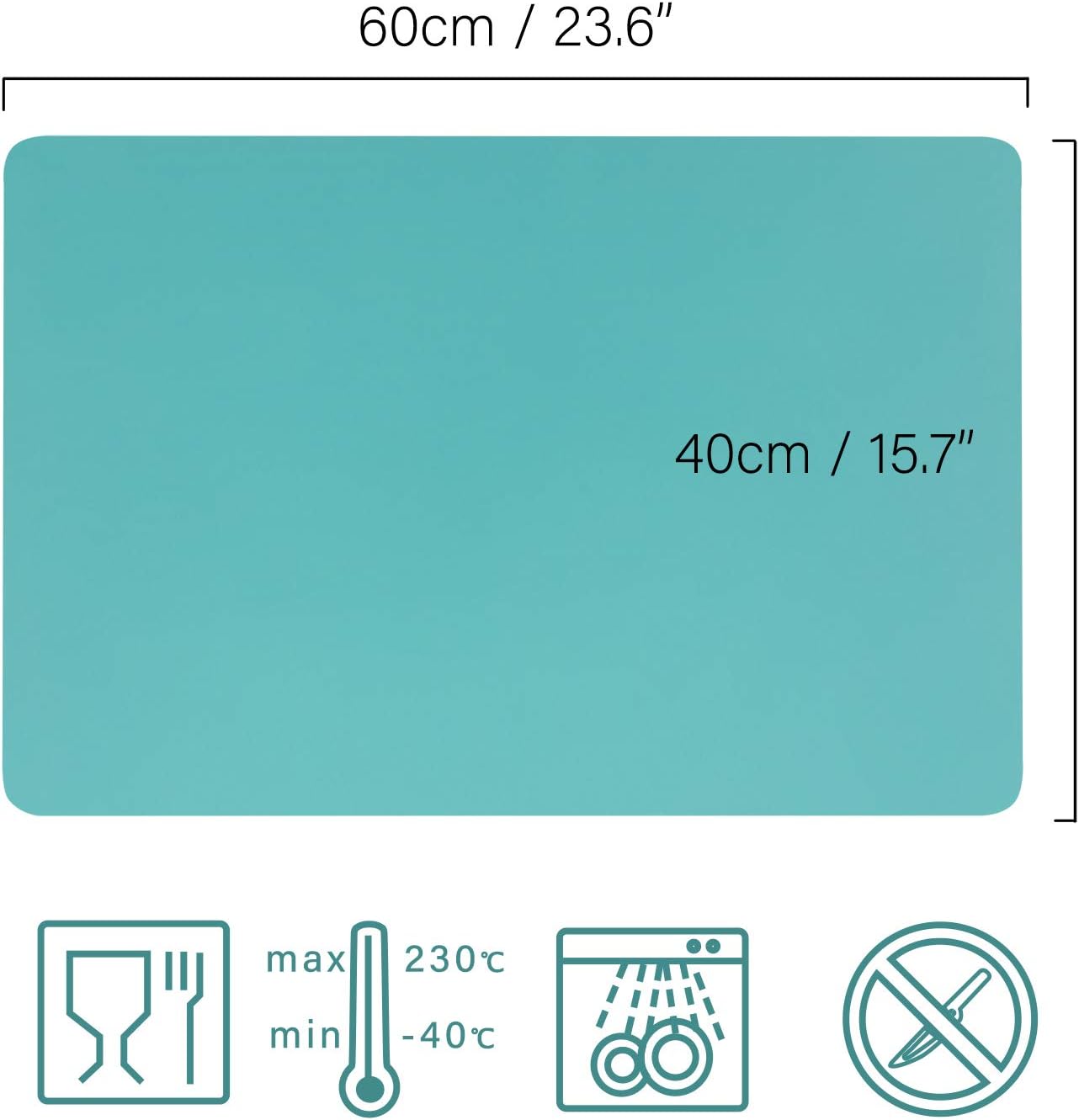 Gartful 2 Pack Silicone Crafting Mats, 15.7" x 11.8" Silicone Mat for Crafts, Large Heat Resistant Sheet for Jewelry Casting, Epoxy Resin, Painting, Counter Table Protector, Placemat, Nonstick, Black