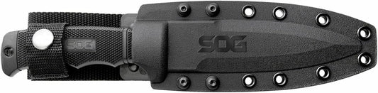 SOG Fixed Blade Knives with Sheath - SEAL Pup Tactical Knife, Survival Knife and Hunting Knife w/ 4.75 Inch Blade and Knife Sheath