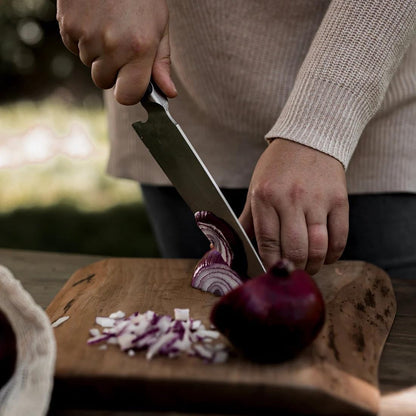 Barebones No. 7 Nakiri Knife - 7-Inch German-Grade Blade - Chopping Perfect for Vegetables - Versatile Chef Knife - Everyday Kitchen Essentials