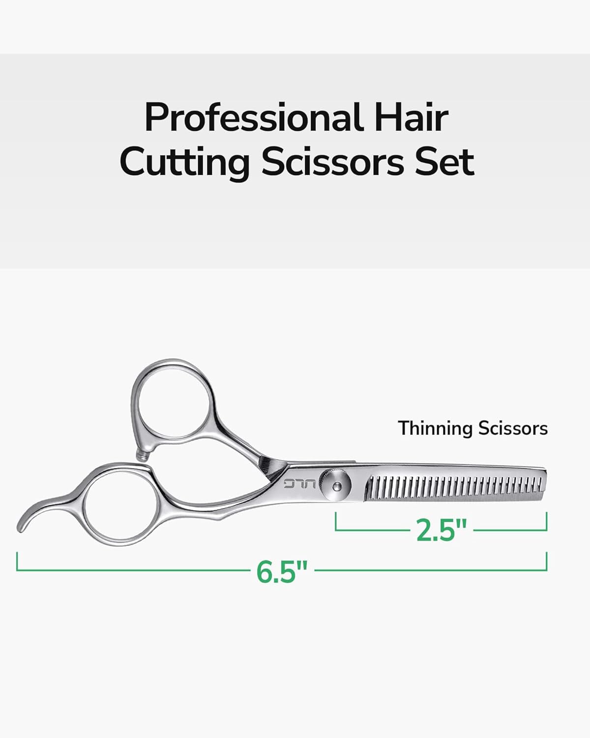 Hair Thinning Scissors ULG Professional Barber’s Texturizing Teeth Shears for Hairdressing, Salon and Home Use Thinning Shears for Hair Cutting, Made of Japanese Stainless Steel, 6.5 inch