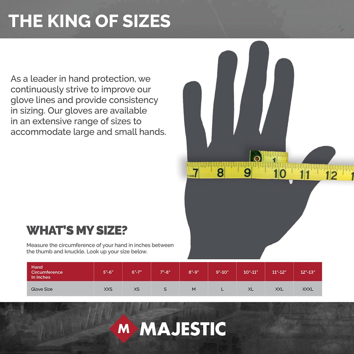 Majestic Cut-Less Dyneema Glove with Polyurethane Palm | 1 Pair - LG | 13 Gauge Liner, ANSI A3, Lightweight Comfort, Breathable, White/White | for Automotive, Industrial, Manufacturing | 37-3435