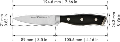 HENCKELS Forged Accent Razor-Sharp 3.5-inch Paring Knife, German Engineered Informed by 100+ Years of Mastery, Black