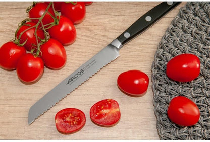 Arcos Forged Paring Knife 4 Inch Stainless Steel. Sharp Kitchen Knife for Peeling Fruits and Vegetables. Ergonomic Polyoxymethylene Handle and 100mm Blade. Series Manhattan. Color Black