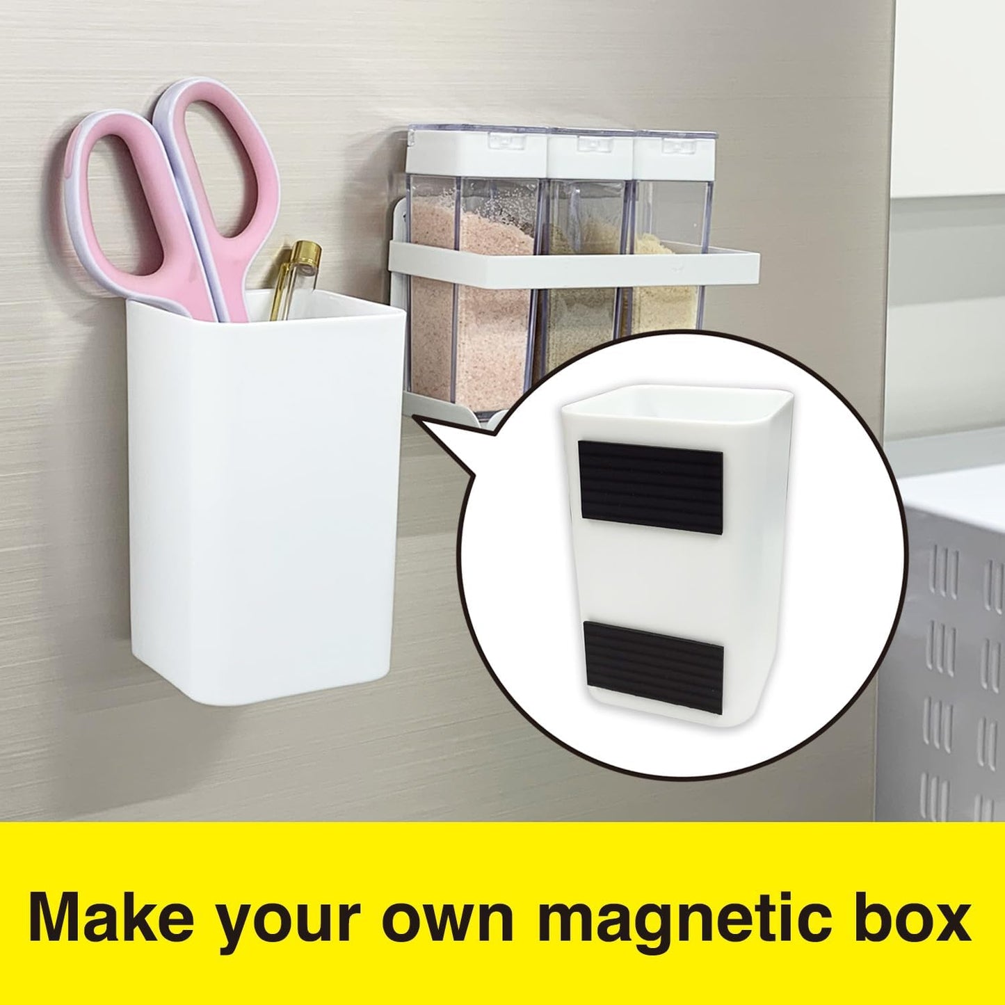 MagX Magnetic Tape with Adhesive 2.5cm×3m, Ultra Thick 1.5 mm, Magnetic Strip with Self Adhesive, Flexible Magnetic Roll Tape, Peel and Stick, Anisotropic Strong Magnets, Stationery, Office Supply