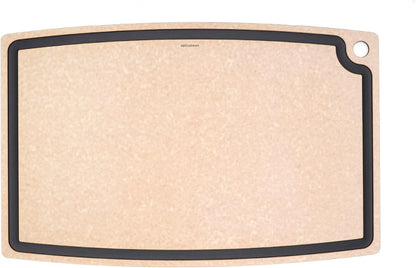 Epicurean Gourmet Series Cutting Board with Juice Groove, 19.5-Inch by 15-Inch, Natural/Slate