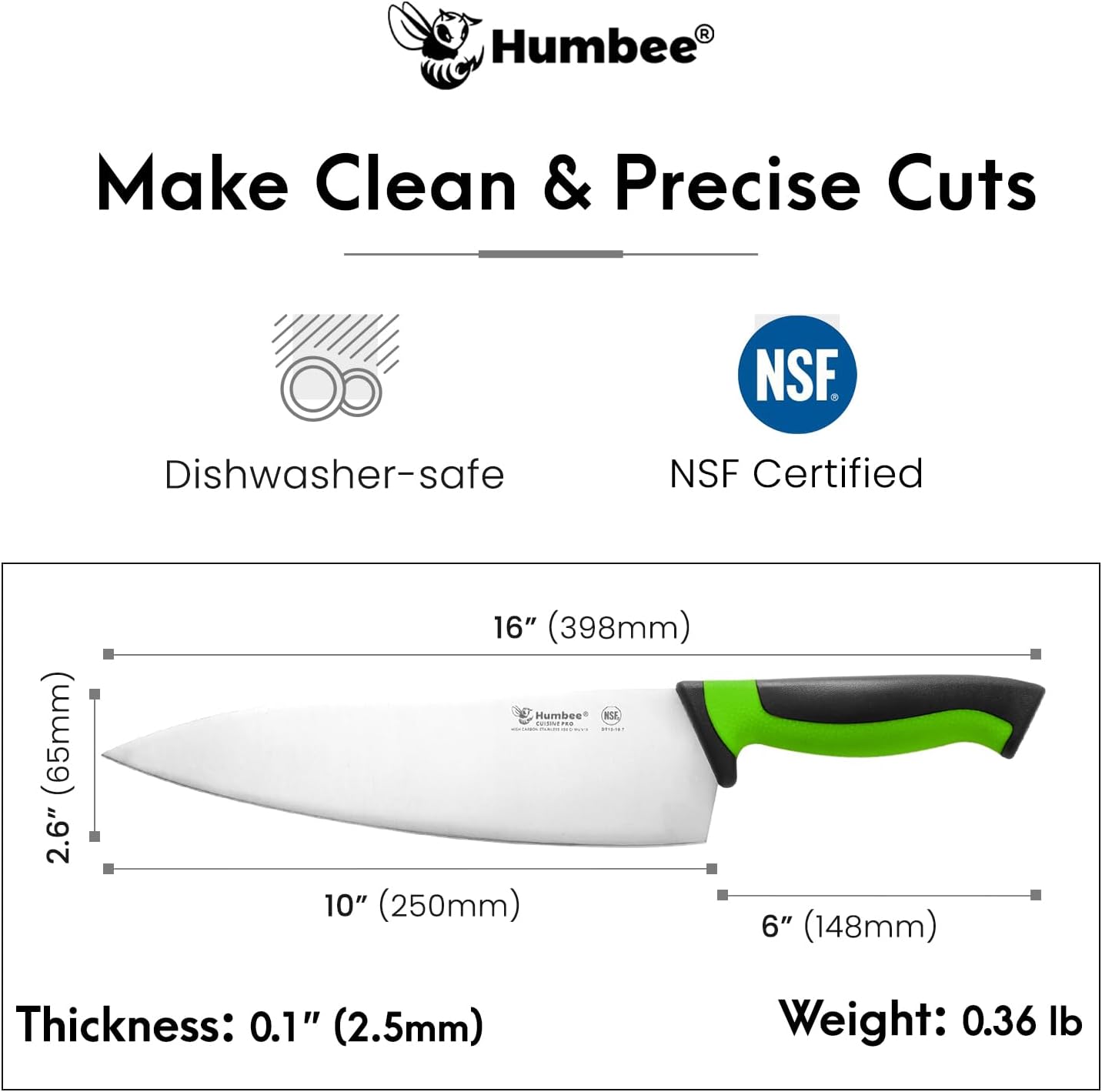 7.5-Inch Nakiri Knife, High Carbon Stainless Steel Hollow Grind Blade, Razor Sharp Edge, Ergonomic Non-Slip Handle, Cleaver Style, DT-50 Series, Orange