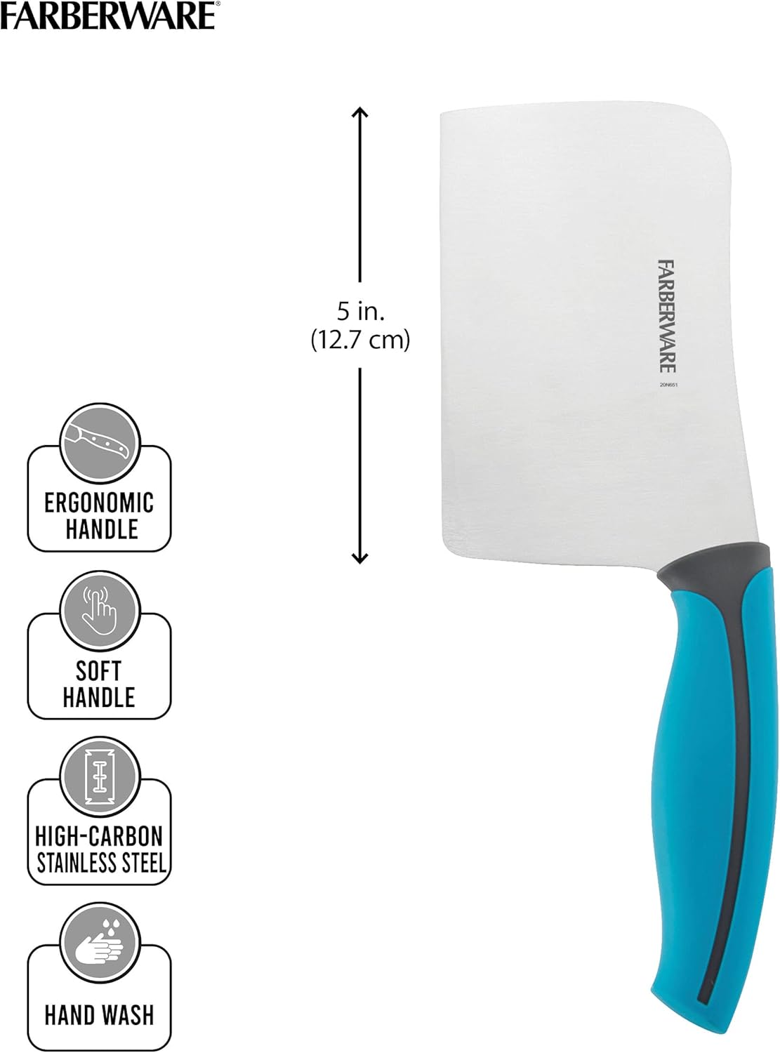Farberware Precise Slice Utility Knife Set, 3 Piece, Multicolor