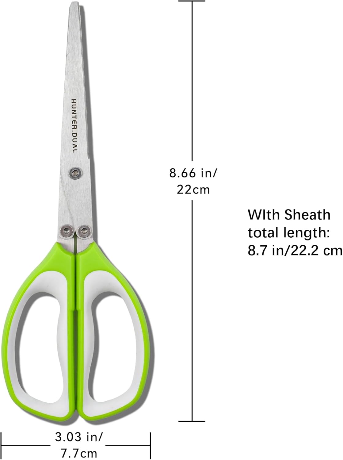 Kitchen Scissors for Food, HUNTER.DUAL Heavy Duty Come Apart Poultry Shears for Cooking, All Purpose for Cutting Chicken, Meat, Fish & Vegetables (Cream, 8.35 Inch)