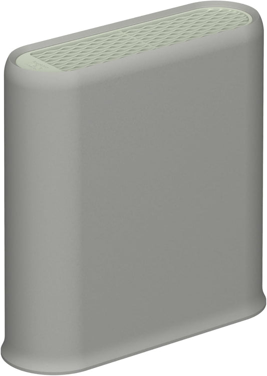 BergHOFF Balance Universal Knife Block 9" x 3" x 9.25", Recycled Material, Removable Insert, 8 Slots, Non-slip Base, Kitchen Countertop Storage
