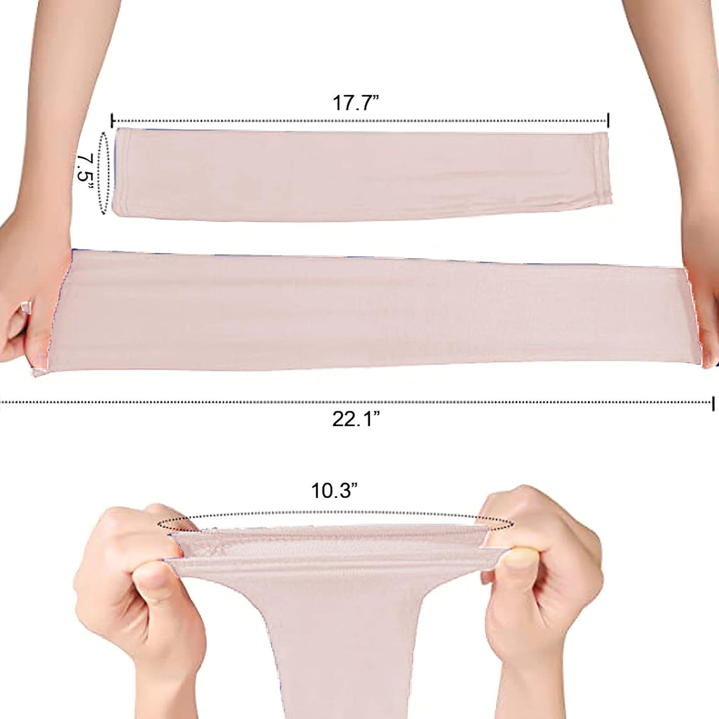 amokk Long Arm Sleeves for Women Cooling UV Sun Protection Sleeves to Cover Arms Gardening Sleeves