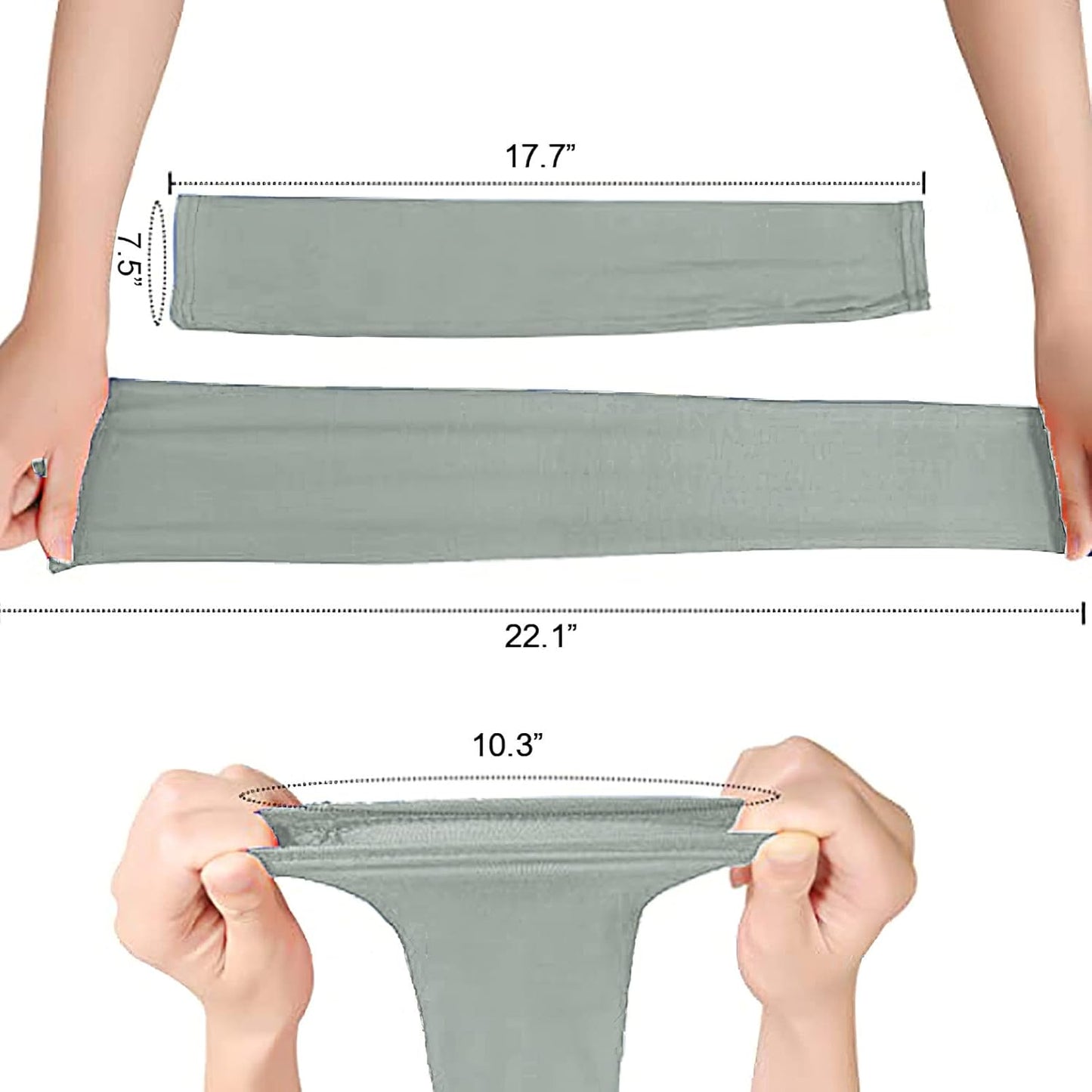 amokk Long Arm Sleeves for Women Cooling UV Sun Protection Sleeves to Cover Arms Gardening Sleeves
