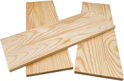4PCS Rectangle Wood Boards Unfinished Wood Blocks for Crafting, 8x6x1in Blank Whittling Wooden Blocks for Wood Carving,Painting & Burning