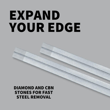 Spyderco Diamond-Coated Tri-Angle Sharpmaker Stones for Quick Steel Removal - 7" Sharpening Abrasive Rods for Tri-Angle Sharpmaker System, 2-Pack - 204D
