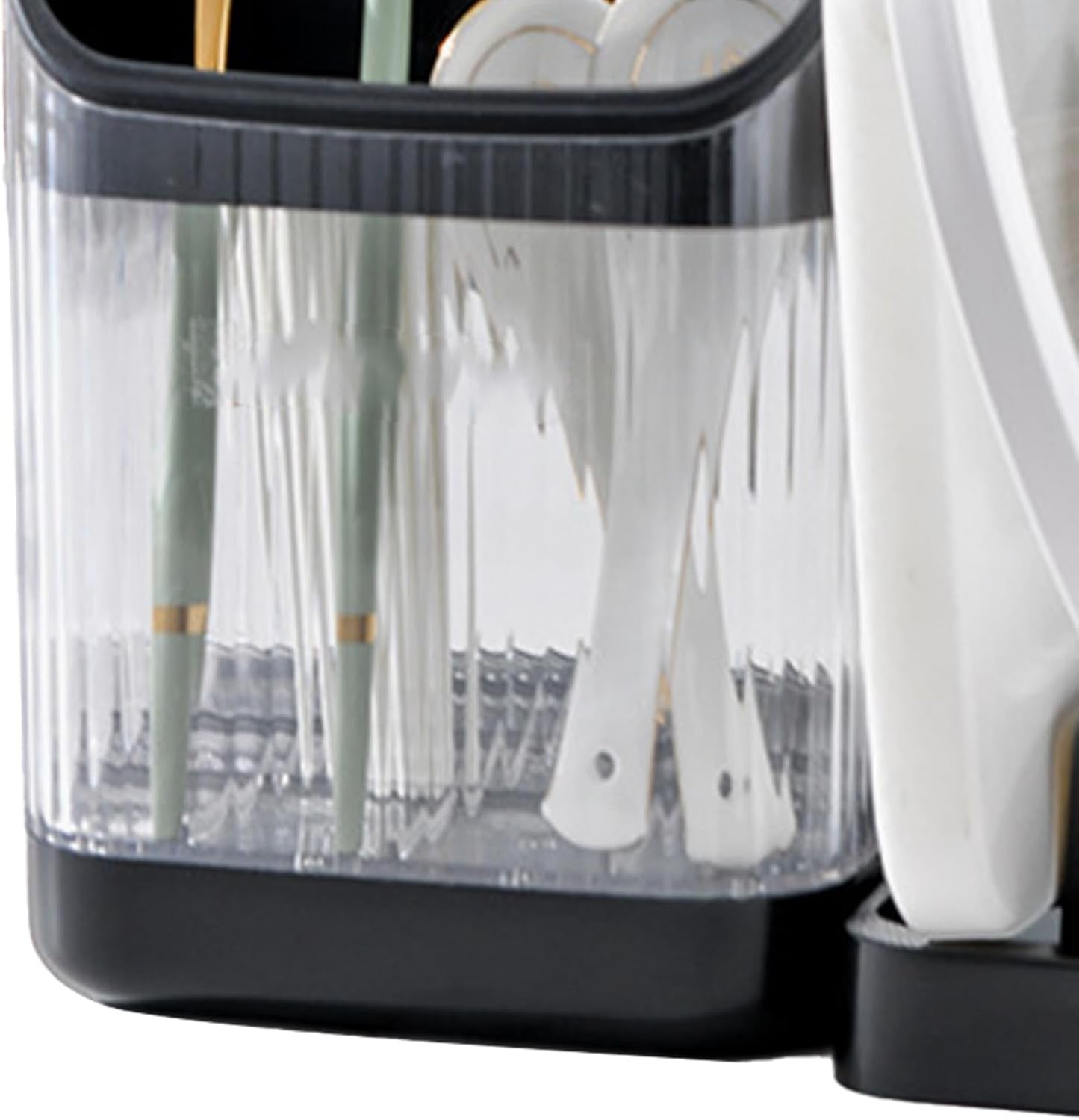 Kitchen Knife Holder,Universal Multifunctional Kitchen Storage Rack,Modern Fashionable Knife Utensil Organizer for Kitchen Countertop Cutting Board Pot Cover Chopsticks Fork(white)