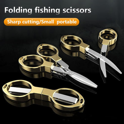 Folding Scissors, TSA Compliant & Portable, Compact, Safe Travel Scissors, Stainless Steel Retractable, 2 Pcs