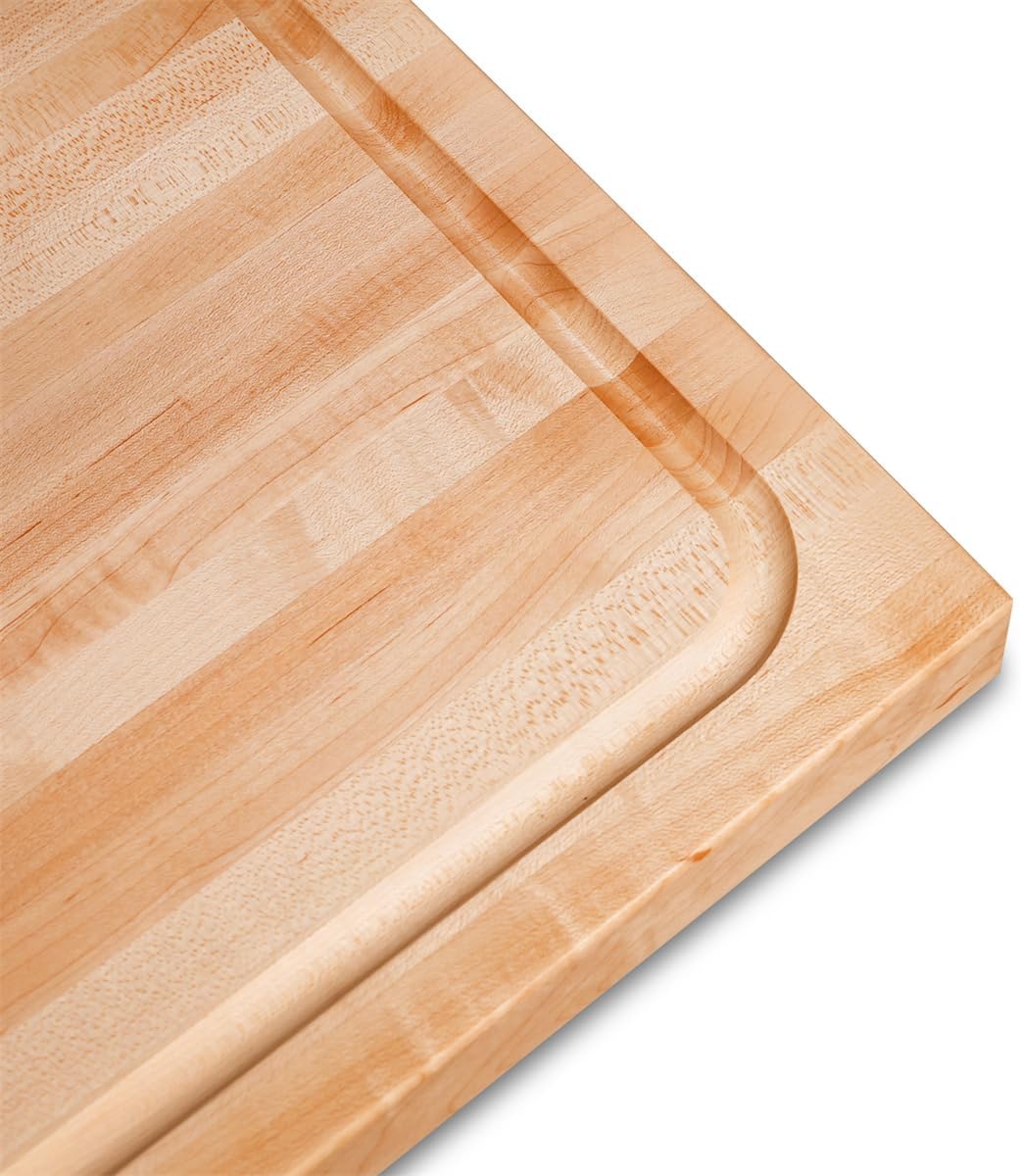 CONSDAN Walnut Cutting Board for Kitchen, USA Grown Hardwood, 20 x 15, with Invisible Inner Handle, Prefinished with Food-Grade Oil, Suitable for Kitchen Edge Grain, 1" Thick