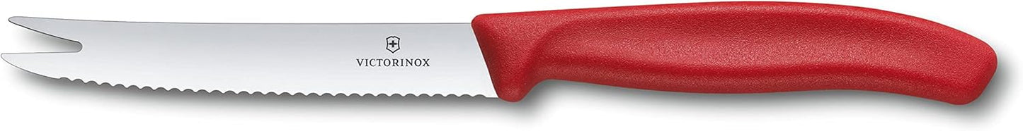 Victorinox Swiss Classic Cheese and Sausage Paring Knife, 4.3 inches, Black (6.7863)