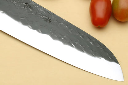 Yoshihiro Kurouchi Stainless Clad High Performance SLD Japanese Nakiri Vegetable Knife & Petty Utility Knife 2pc Set (Nakiri 6.5" / Petty 5.3" & Saya Cover)