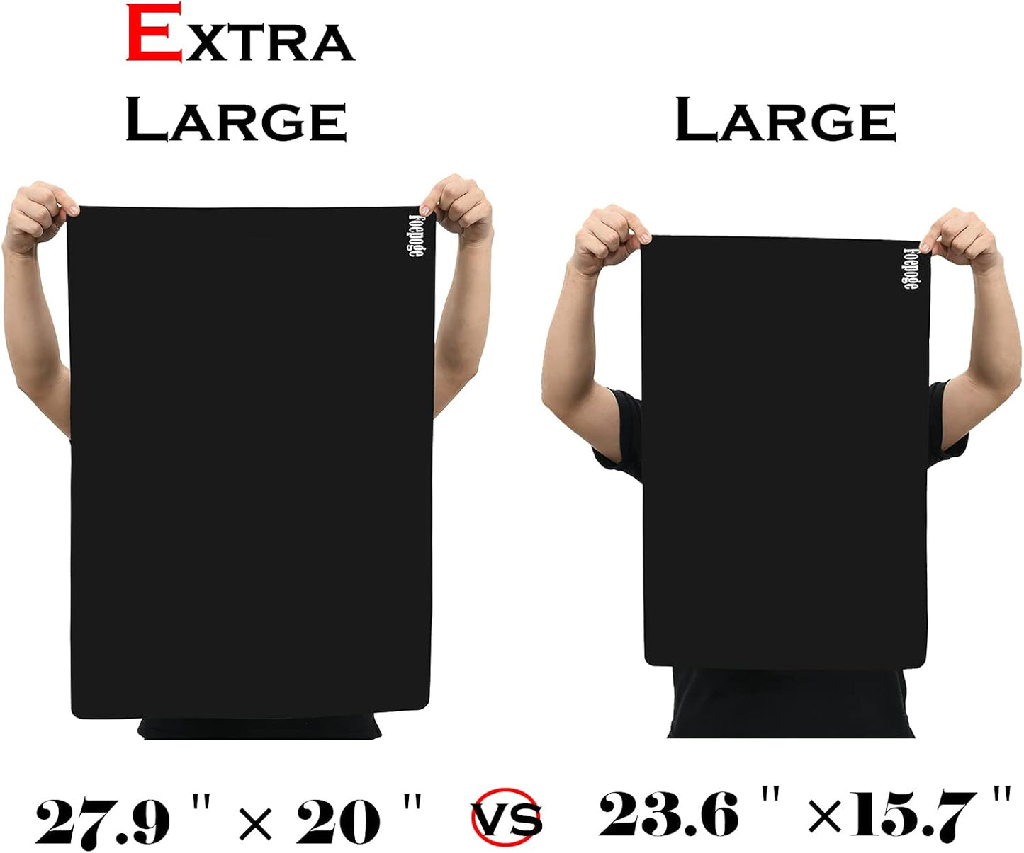 36.2" x 24" Extra Large Silicone Mat for Epoxy Resin, Nonstick Silicon Mats for Crafts Jewelry Casting, Non-Slip Kitchen Table Placemats for Countertop Protector Heat Resistant by Foepoge, Black