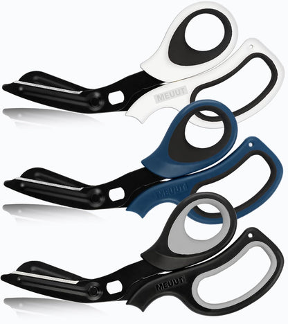MEUUT 8 inches All Purpose Scissors Multipurpose Heavy Duty Shears, Forged Stainless Steel Utility Industrial Shear Kitchen Scissor for Household, outdoors, EMT