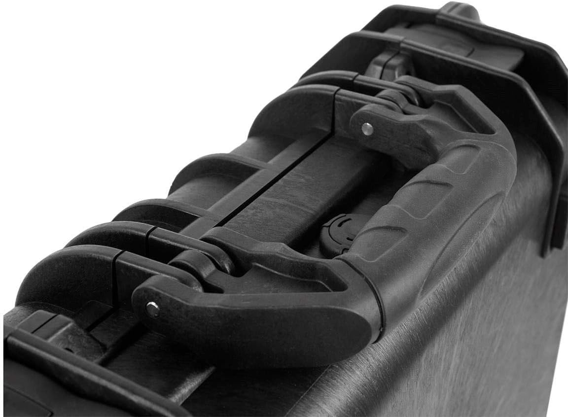 Monoprice Weatherproof/Shockproof Hard Case - Black Ip67 Level Dust and Water Protection Up to 1 Meter Depth with Customizable Foam, 10" x 9" x 7", 6.6 Liter