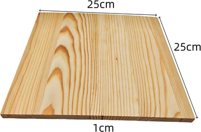 6PCS Unfinished Wood Square Blocks for Crafts, 6x6x1in Blank Wooden Squares Pine Wood Boards for Carving,DIY Wood Coasters,Painting & Burning