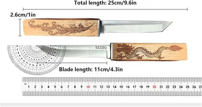 Generic Samurai Knives 2 in 1, Dual Blade Chef Knife Set, Dragon & Phoenix Double Blades, Perfect for Cutting Meat, Vegetables & Fruit
