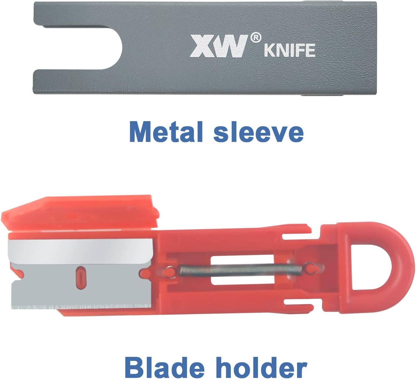 XW Handy Safety Box Cutters, Auto-retractable Razor Blade Carton Cutter for Opening Packages, 10-Pack