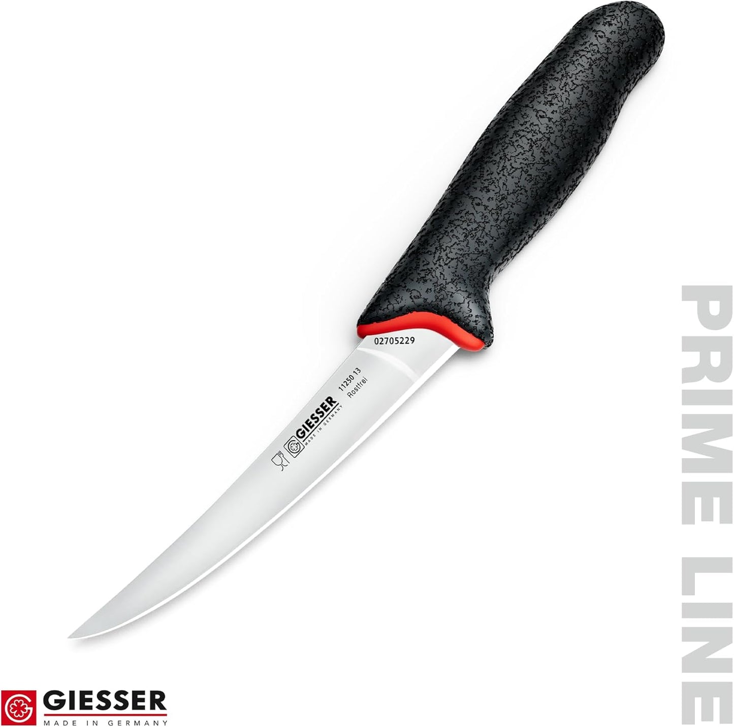 Giesser since 1776, Made in Germay, Boning knife 5-Inch Semi-Stiff, Ultra Slip Resistant Handle material, Dishwashersafe, rustfree, Butcher Knife for Filleting