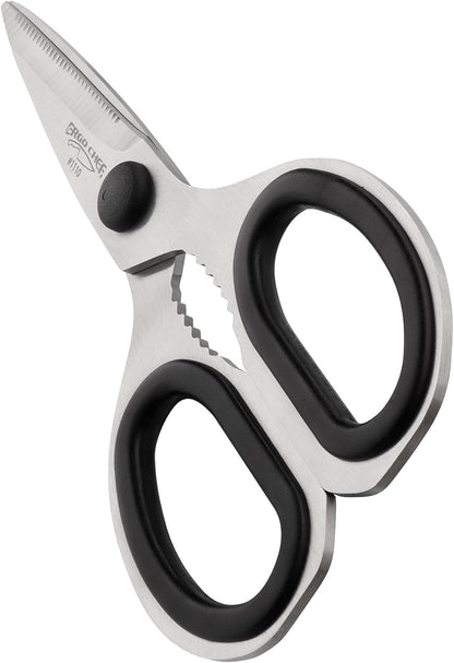Ergo Chef All-Purpose Come-Apart Kitchen Shears for Poultry, Fish, Vegetables, Herb Stripper, Bottle Opener (Black)