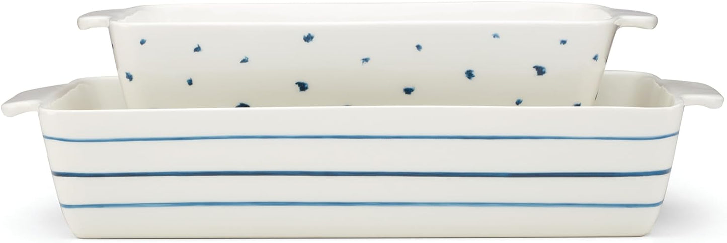 Lenox 895698 Blue Bay 2-Piece Glass Cutting Board Set
