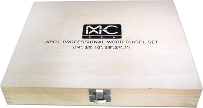 Woodworking 11 PC Carving Chisel Set with Wooden Storage Case - Gouges, Chisels and knifes for Hobbyists and Professional Wood Carving Tool