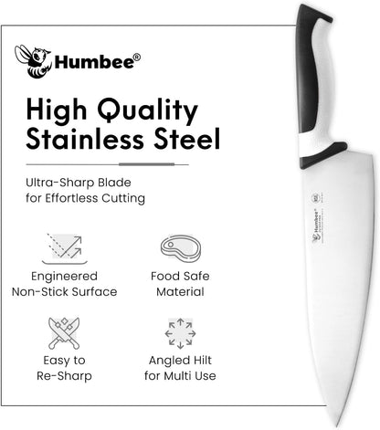 7.5-Inch Nakiri Knife, High Carbon Stainless Steel Hollow Grind Blade, Razor Sharp Edge, Ergonomic Non-Slip Handle, Cleaver Style, DT-50 Series, Orange