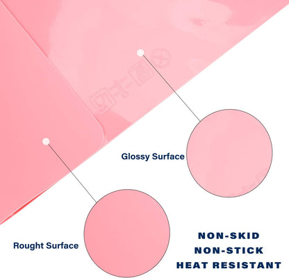 Gartful Non Slip Silicone Mat - 27.6 x 19.7 inches, Thick Transparent Mat for Baby, Crafts, Jewelry, Countertop Protection