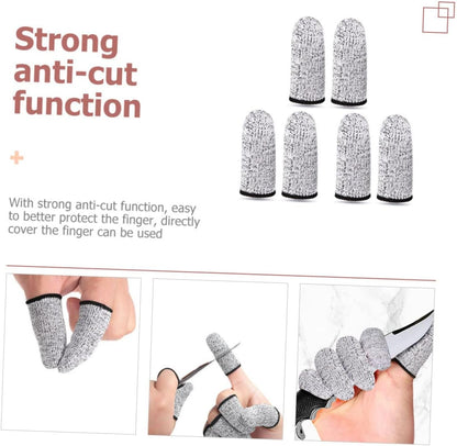 Cut Resistant Finger Protectors for Crafting and Kitchen Use Wear Resistant Sleeves for Safe Cutting