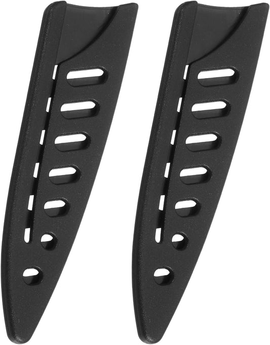 uxcell 4Pcs Knife Cover Sleeves Blade Edge Guards for 3.5" Paring Knife Blade Edge Protector Cover Universal Knife Sheath for Kitchen, Black