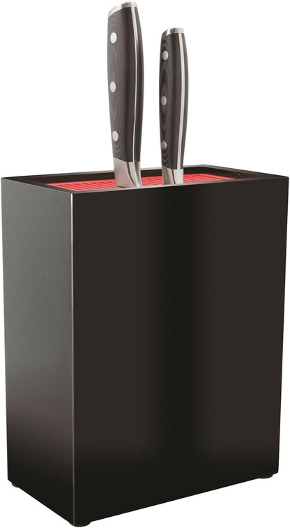Rockingham Forge Universal Upright Knife Block Holder for 20 Knives Blades Up to 20cm Long, Matt Black