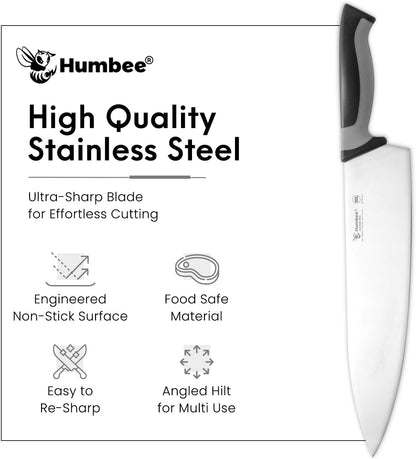 7.5-Inch Nakiri Knife, High Carbon Stainless Steel Hollow Grind Blade, Razor Sharp Edge, Ergonomic Non-Slip Handle, Cleaver Style, DT-50 Series, Orange