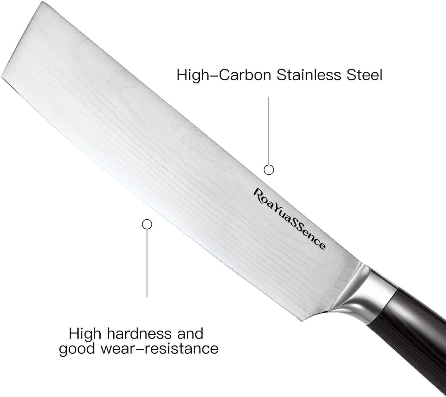 Premium 7" Nakiri Vegetable Knife - Razor Sharp High-carbon Stainless Steel, Ergonomic Wood Handle - Japanese Style Chopper for Precision Slicing, Gift Box Included