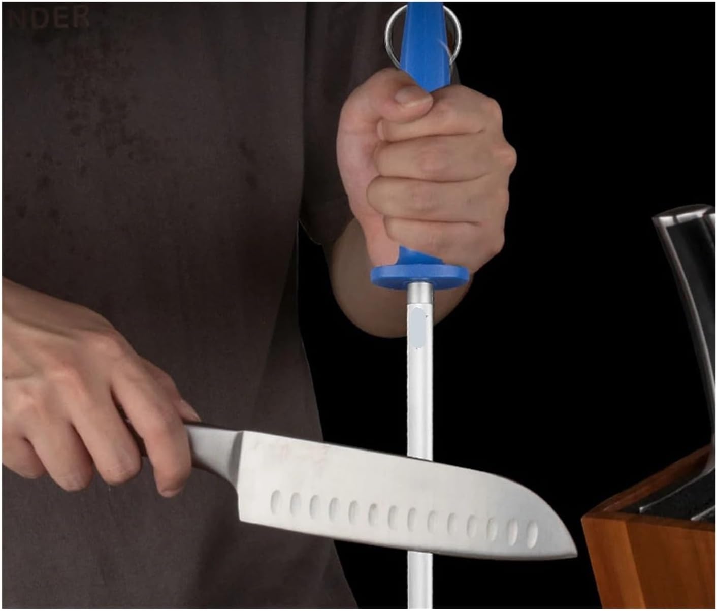 Sharpening Stick - Household, Quick For Kitchen Honing Tool(Flat and Sheath)