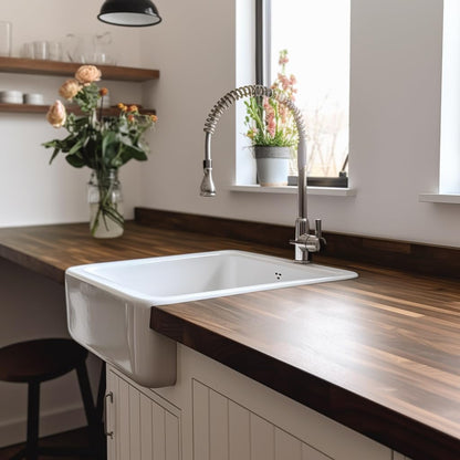 Walnut Wood Backsplash, 25x4x3/4 inches, USA-Grown Solid Hardwood, Pre-Sanded & Pre-Finished, Ready to Use, Ideal for Pairing with CONSDAN Butcher Block Countertop