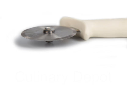 Dexter-Russell 4" Pizza Cutter, P177A-4PCP | SANI-SAFE Series, Stainless Steel Blade with Slip-Resistant Polypropylene Handle | Heavy-Duty Rotary Cutter for Pizza, Pastry & More | Made in USA