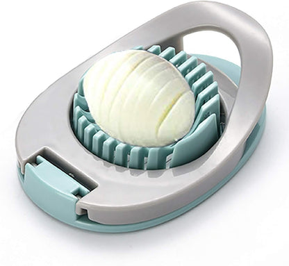 Ortarco Egg Slicer for Boiled Eggs Strawberry Cutter with Stainless Steel Wire （Green）