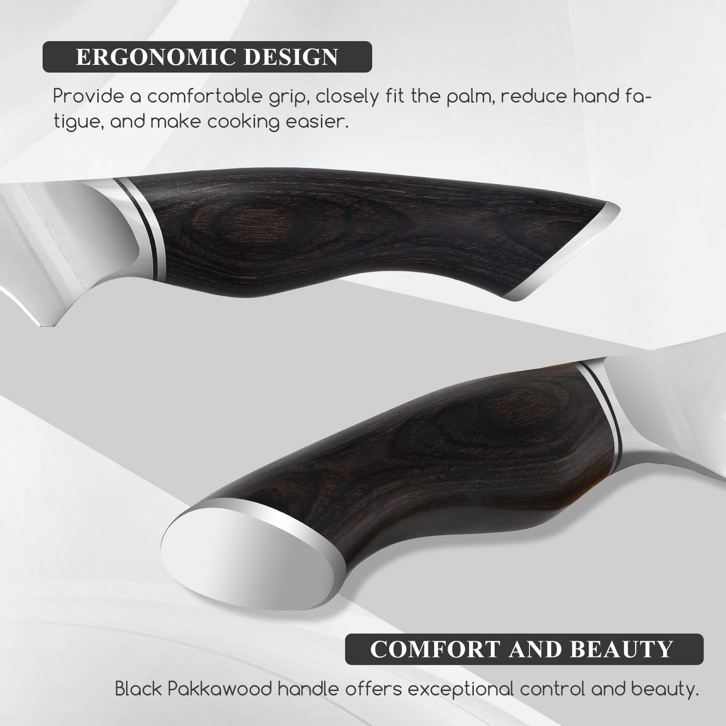 SHANGDAO 7 Inch Japanese Santoku Chef Knife, VG10 Stainless Steel Kitchen Cooking Knife with Pakkawood Handle Gift Box