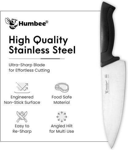 7.5-Inch Nakiri Knife, High Carbon Stainless Steel Hollow Grind Blade, Razor Sharp Edge, Ergonomic Non-Slip Handle, Cleaver Style, DT-50 Series, Orange