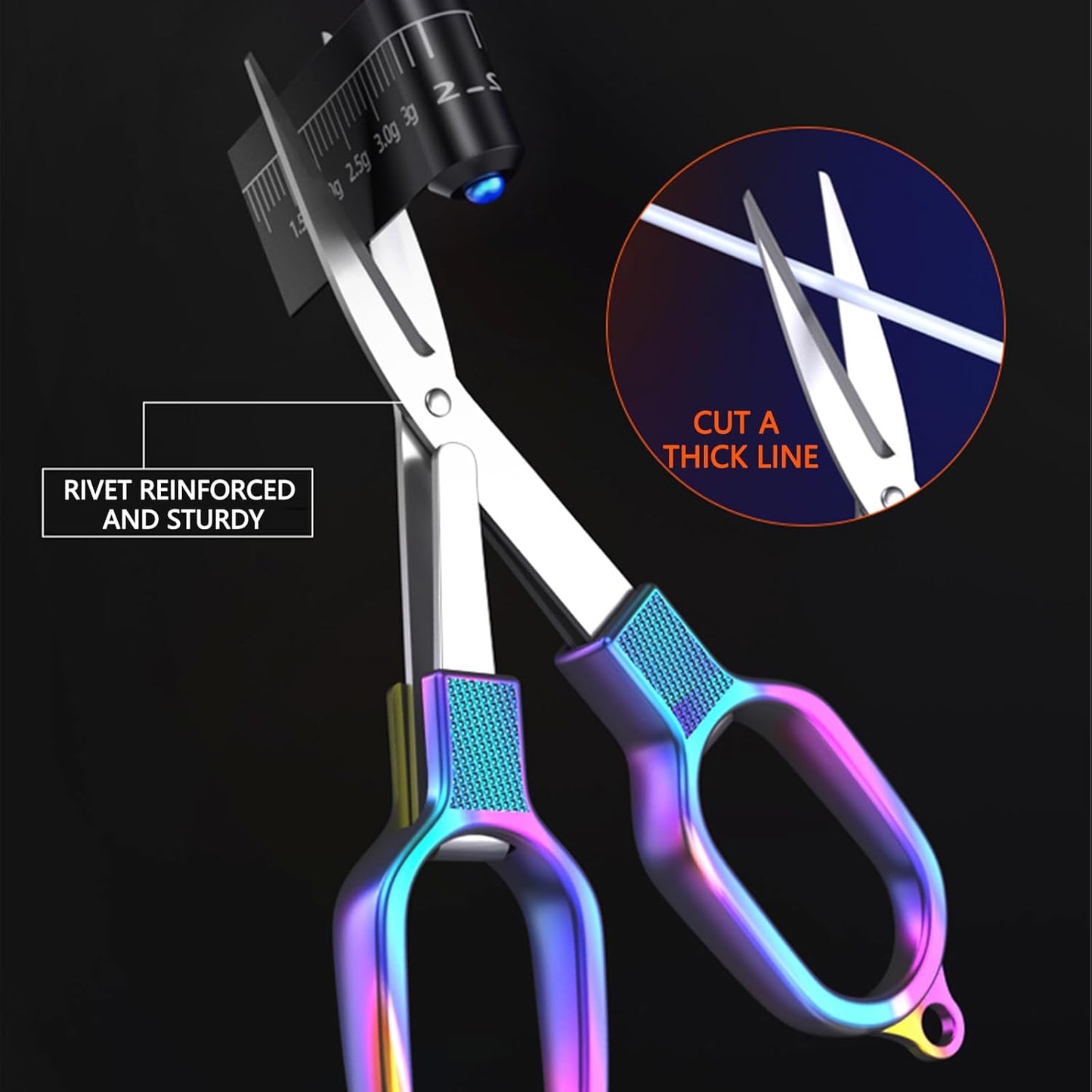 Folding Scissors, TSA Compliant & Portable, Compact, Safe Travel Scissors, Stainless Steel Retractable, 2 Pcs