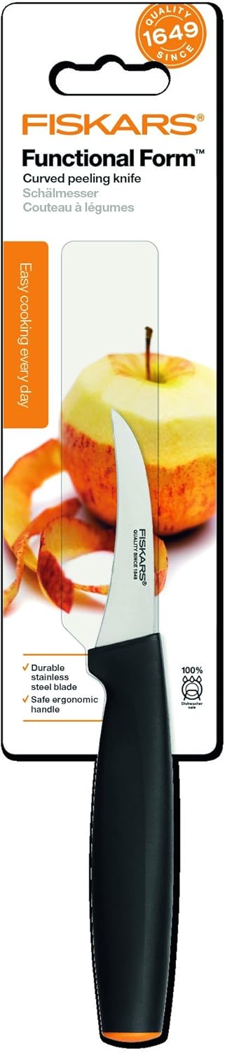 Fiskars Tomato Knife, Functional Form, Total Length: 23 cm, Japanese Stainless Steel/Plastic, 1057543